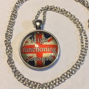 Sherlock Holmes Quote NECKLACE Sociopath